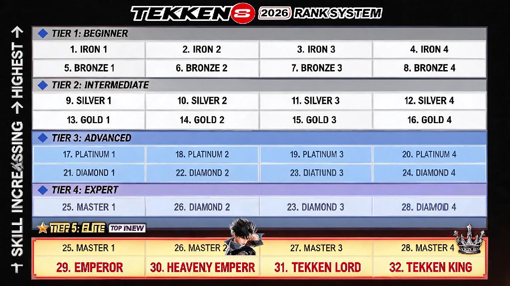 How Many Ranks in Tekken 8? 2026 Complete Rank System & Climb Guide